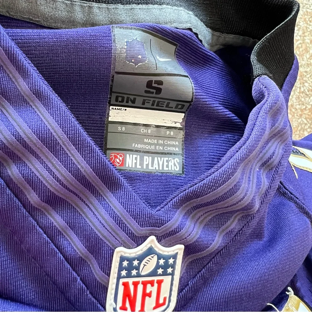 NFL Baltimore Ravens Jersey Child Sz S Rice 27 Appliqué